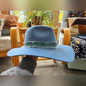 Brixton Wide Brim Hat, Turquoise, Women's Small